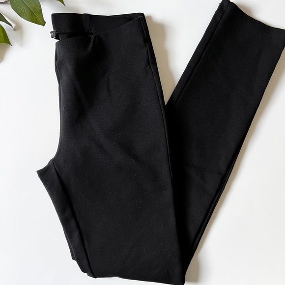 Eileen Fisher Black Stretch Crepe High Waisted Pants Size XXS - Picture 3 of 7